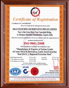 ISO Agro Certificate